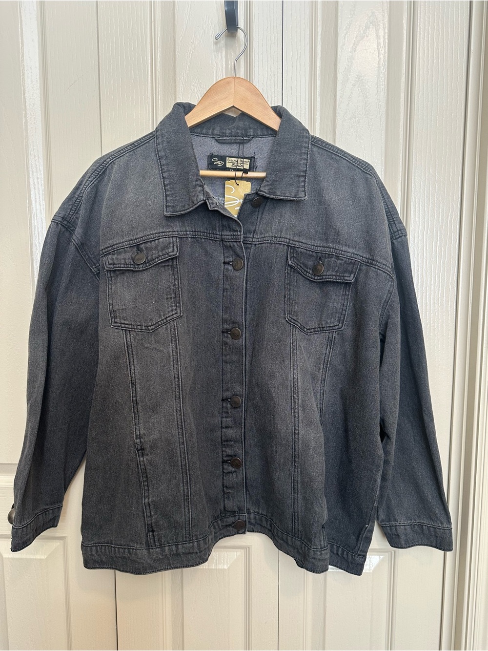 Suzanne Betro Gray Denim Jacket